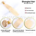 Cheap Wholesale high quality Brazilian Remy Human Blonde Virgin Clip-in Hair Extensions